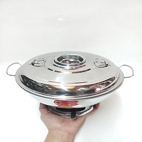 Mua NỒI LẨU THAN(CÙ LAO) CỒN KHÔ INOX CAO CẤP.