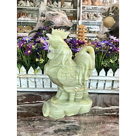 Mua Tượng con Gà giáp phong thủy đá ngọc Onyx - Dài 20 cm