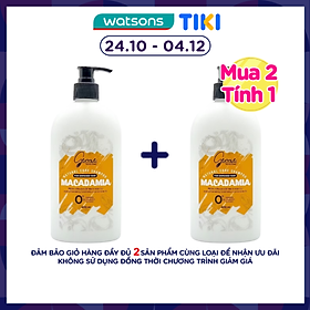 Dầu Gội Gennie Natural Care Dầu Hạt Macca Dành Cho Tóc Hư Tổn 400ml