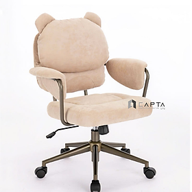 Ghế làm việc nhỏ gọn nệm vải Gấu trúc CE23002-F Nội thất Capta