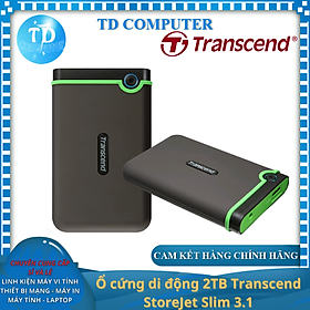 Mua Ổ cứng di động 2TB Transcend StoreJet Slim 3.1 25M3S - Hàng chính hãng