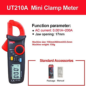 Máy đo kẹp Uni-T UT210 Series AC CIMP MINI MiniTer Digital apiers ampe AMMETER AUTO RANGE