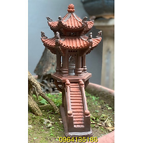 Mua Lầu Quan Âm h36cm tiểu cảnh trang trí gốm sứ  Bát Tràng