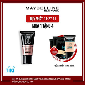 Kem Nền Maybelline Super BB Ultra Cream Cover SPF50 PA++++ 30ml Trang Điểm Hoàn Hảo PM711