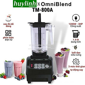 Máy xay sinh tố công nghiệp JTC OmniBlend V-TM 800A-Hàng chính hãng 