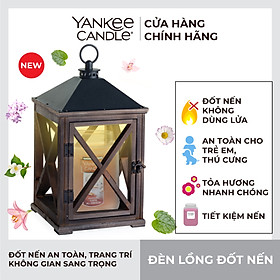 Mua Đèn lồng gỗ đốt nến Weathered - Espresso