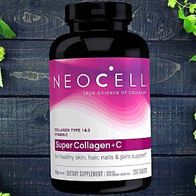 Collagen Mỹ NEOCELL Đẹp Da Khỏe Khớp Super Collagen +C (250 Viên)