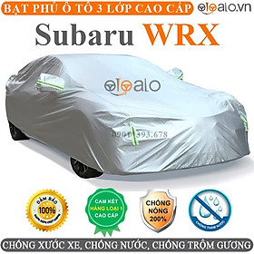 Bạt phủ xe ô tô Subaru WRX vải dù 3 lớp CAO CẤP BPXOT