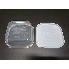 Set 3 hộp đựng thực phẩm nắp vuông màu trắng K292-4 500ml Nội địa Nhật Bản