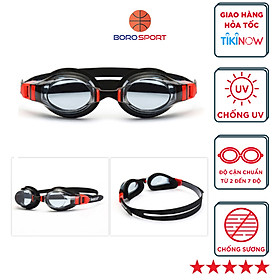 Kính bơi cận CLEACCO độ cận từ 2 độ tới 7 độ chất liệu PC chống nước , chống tia UV , Chống sương mù , bảo vệ mắt - Hàng chính hãng - 2.5