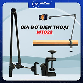 Giá Đỡ Điện Thoại MT022 - Kẹp Đầu Giường, Cạnh Bàn Tiện Lợi, Thiết Kế Bằng Nhựa Cao Cấp , Tiện Lợi Cho Xem Phim V.V..