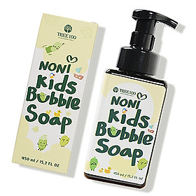 Sữa Tắm Gội Tạo Bọt Cho Bé Tinh Chất Trái Nhàu - TREE100 Noni Kids Bubble Soap 450 ml