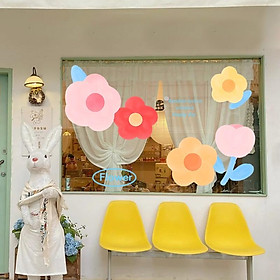 Mua HÌNH DÁN FLOWER TRANG TRÍ GƯƠNG CỬA HÀNG CUTE