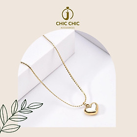 Dây Chuyền Thép Titan Đính Đá Opal Sang Trọng Không Phai Màu B21