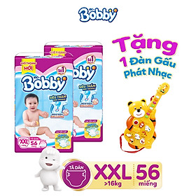 Combo 2 tã dán Bobby siêu thấm đủ size tặng 1 đàn nhạc gấu