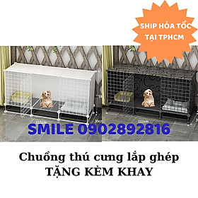 FREESHIP COMBO CHUỒNG, LỒNG LẮP GHÉP LƯỚI THÉP DÀNH CHO THÚ CƯNG CHÓ MÈO