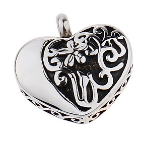 Heart Shaped Urn Pendant Lockets  Container Memorial Cremation Jewelry