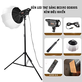 Bộ đèn LED trợ sáng Sothing Bediro BD800S kèm điểu khiển nhiệt độ màu từ 2700K đến 6500K- Hàng chính hãng