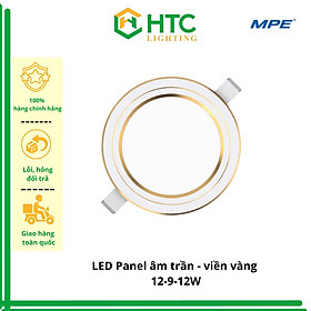 Mua Đèn Led Panel âm trần Tròn 7W  viền vàng - thương hiệu MPE