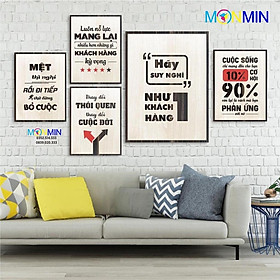 Mua Bộ 5 Tấm Tranh Gỗ Slogan tạo động lực trang trí phòng