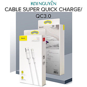 Mua Cáp sạc nhanh Baseus Double Ring Type C Dành Cho Thiết Bị Android  Quick Charge 3.0-Hàng Chính Hãng