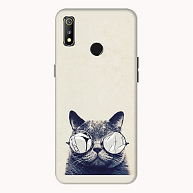 Ốp lưng điện thoại Realme 3 hình Mèo Con Đeo Kính Mẫu 1 - Hàng chính hãng