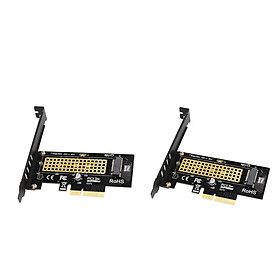 2x NVME  Converter M.2 NVME SSD To PCI-e 3.0X4 Host Controller Expansion
