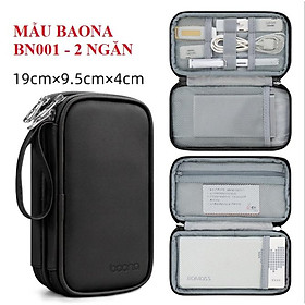Túi đựng phụ kiện công nghệ, điện thoại, bộ sạc macbook, máy tính bảng, dây cáp sạc, pin dự phòng Baona BN001, BN003