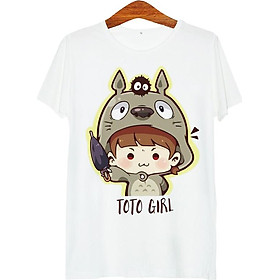 Áo thun tay màu Cô bé Totoro ATCP177