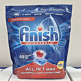 Viên rửa bát Finish All in 1 max 48 viên / túi