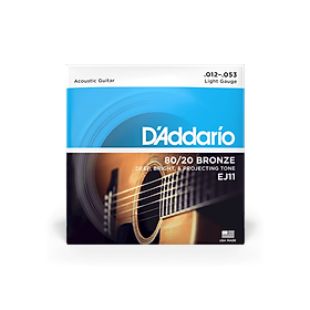 Mua Dây Đàn Guitar Acoustic Regular Light D Addario EJ11 80/20 Bronze  12-53 - Bộ Dây Guitar Chính Hãng