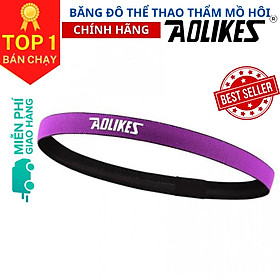 Băng Trán, Băng Đô Chặn Mồ Hôi Thể Thao Nam Nữ Sport Anti-Slip Sweatband AOLIKES YE-2101 - Hàng Chính Hãng