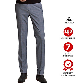 Quần âu nam ALIGRO Caro Brown chuẩn form slimfit vải cotton cao cấp, tôn dáng, thoáng mát ALGO1025