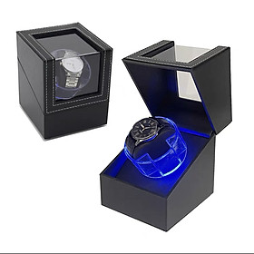 Mua ￼Hộp Xoay Đồng Hồ Cơ Có Đèn Led Tự Động Ngừng Khi Mở Nắp Hộp