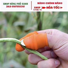 Mua Bộ dụng cụ dao móng tay và bao tay xỏ ngón siêu tiện lợi hái rau thu hoặc trái làm bếp rất nhanh