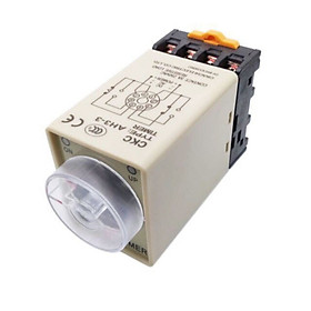 Rơ le thời gian CKC ( kèm đế ) - Relay thời gian CKC AH3-3 10S