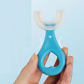 Mua Bàn chải hình chữ u tập đánh răng cho bé bằng silicon siêu mềm mại