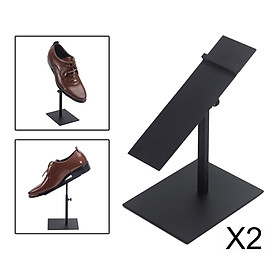 2X Shoe Display Rack Store Adjustable Holder Shelf Storage Stand Sandals