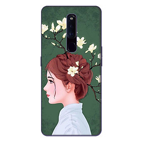 Ốp lưng điện thoại Oppo F11 Pro hình Cô Gái Tóc Hoa - Hàng chính hãng