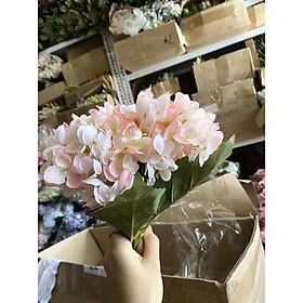 Hoa giả - Cành hoa cẩm tú cầu cao cấp dài 46cm