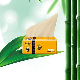 Mua Giấy ăn gấu trúc SiPiao  nguồn gốc thiên nhiên   1 thùng 30 gói - 1 gói 300 tờ  