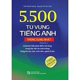 5.500 Từ Vựng Tiếng Anh Thông Dụng Nhất (Tái Bản 2020 - Màu)
