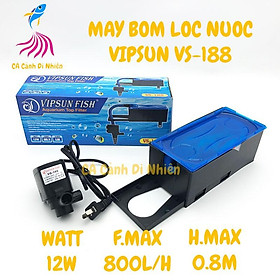 Bộ máy bơm + hộp lọc nước VIPSUN VS188 cho hồ cá cảnh
