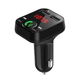 Car MP3 Music Player BT Wireless FM Transmitter Radio Adapter Car Charger with Dual USB Port Support TF Card/U-Disk Play