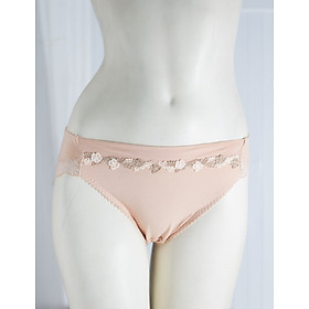 Quần lót nữ thun lạnh mini brief tam giác viền ren mông SP002766