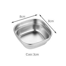 Mua Chén nước chấm kiểu Nhật inox 304 cao cấp  1 ngăn  2 ngăn