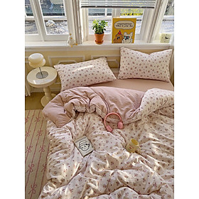 Bộ vỏ chăn ga gối cotton Icy LIDACO sợi cotton mềm mại mát lạnh êm ái từng giấc ngủ