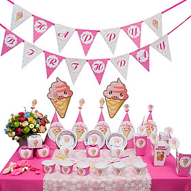 Set Trang Trí Sinh Nhật Để Bàn Chủ Đề Kem Punkdecor 1917141