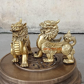 Mua Tỳ hưu đồng cao 10cm  Tỳ hưu phong thủy bằng đồng  vật phẩm phong thủy  linh vật phong thủy