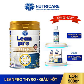 01 lon sữa Leanpro Thyro 900g - Dinh dưỡng cho người bệnh tuyến giáp, suy giáp